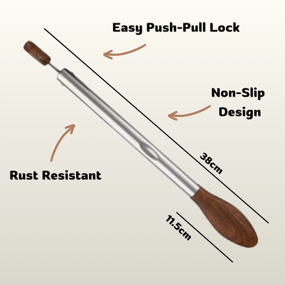 AcaciaWood BBQ Tongs