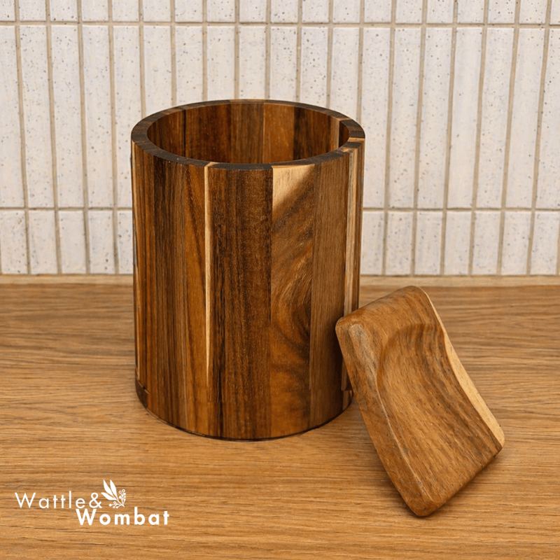 Teak Kitchen Caddy and Spoon Rest