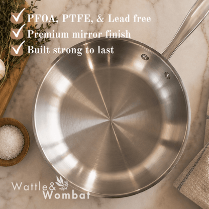 Wattle&Wombat™ Signature Stainless Pan Set